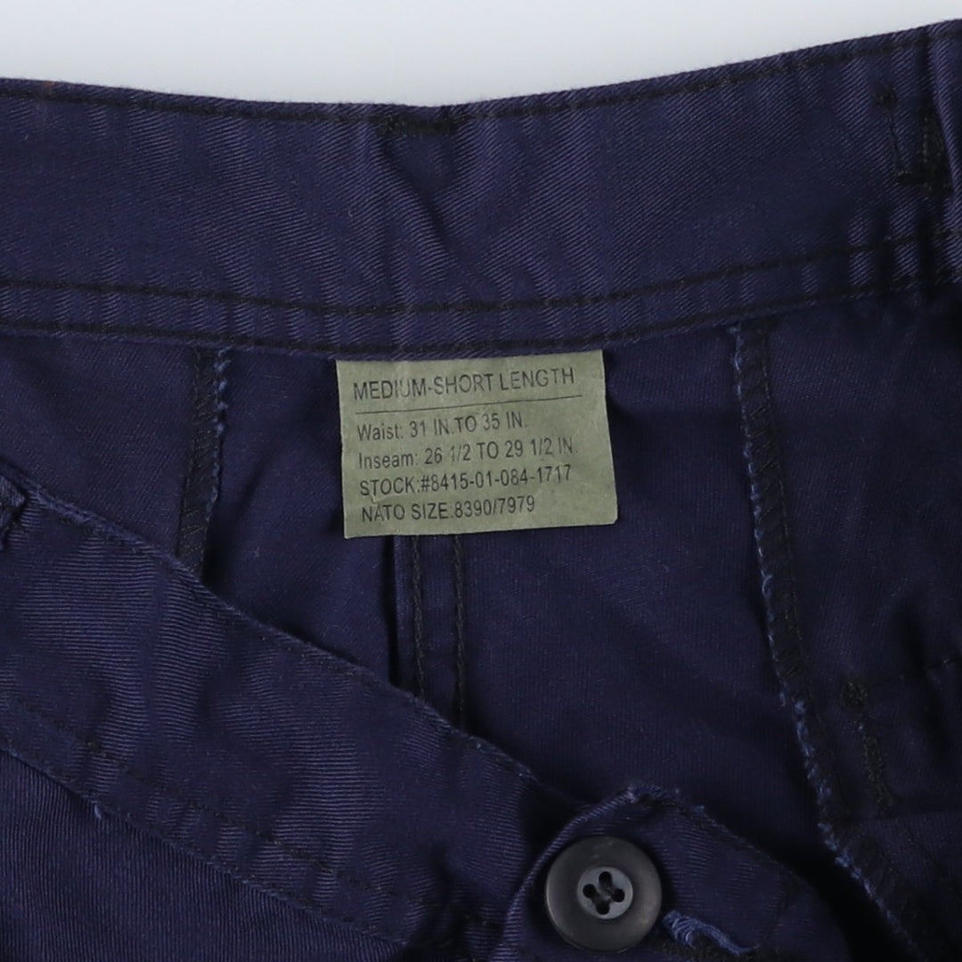 Civilian Rothco Military Cargo Pants, Medium-Short Length, Men's Size M cotton navy blue type Vintage Second Hand