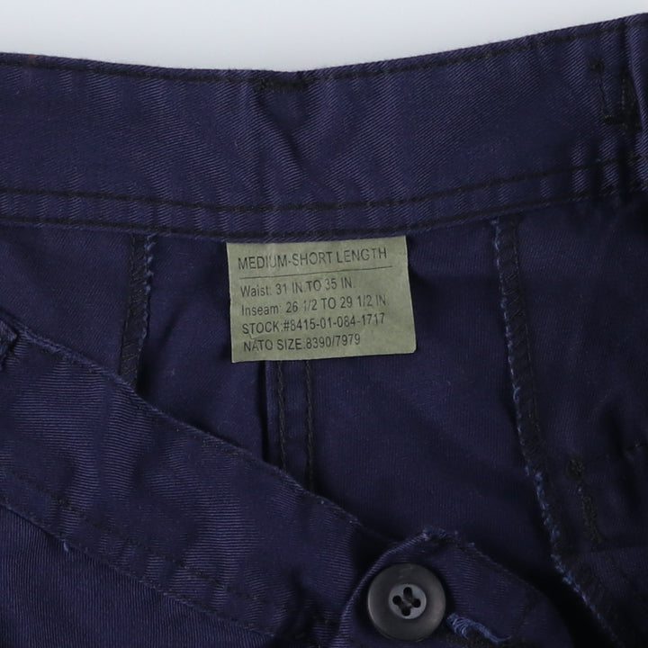 Civilian Rothco Military Cargo Pants, Medium-Short Length, Men's Size M cotton navy blue type Vintage Second Hand