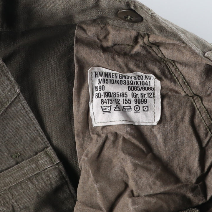 90'S German Military Cargo Pants 8085 unclear Khaki type Vintage Second Hand