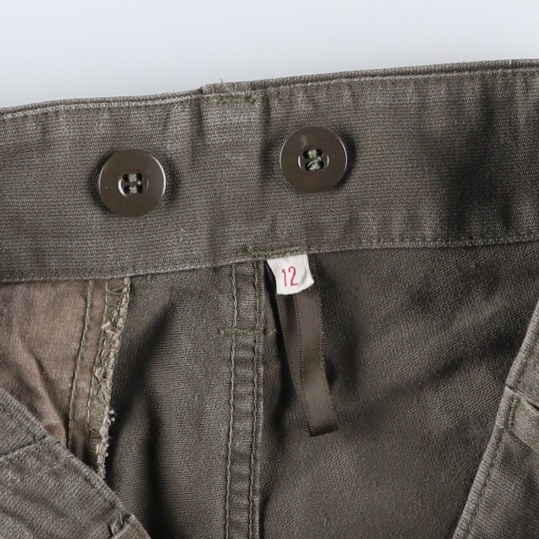90'S German Military Cargo Pants 8085 unclear Khaki type Vintage Second Hand