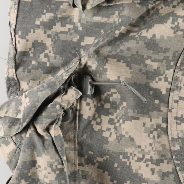 Authentic US Army Digital Camo Pattern ACU Ripstop Military Cargo Pants, Made in USA, Men's Size L cotton Khaki type sage green Vintage Second Hand