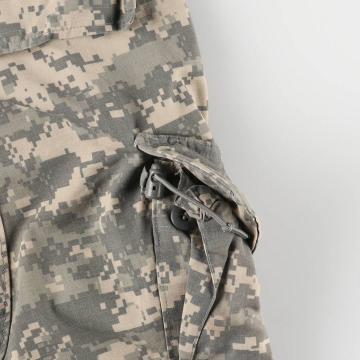 Authentic US Army Digital Camo Pattern ACU Ripstop Military Cargo Pants, Made in USA, Men's Size L cotton Khaki type sage green Vintage Second Hand