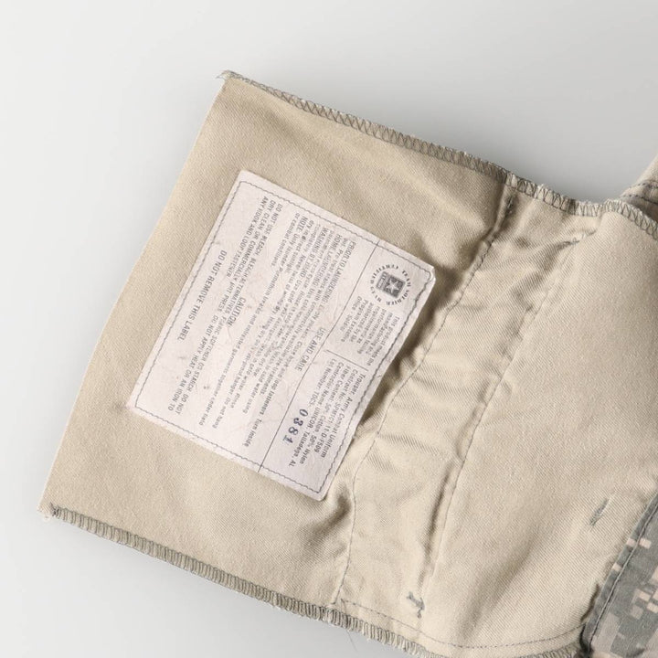 Authentic US Army Digital Camo Pattern ACU Ripstop Military Cargo Pants, Made in USA, Men's Size L cotton Khaki type sage green Vintage Second Hand