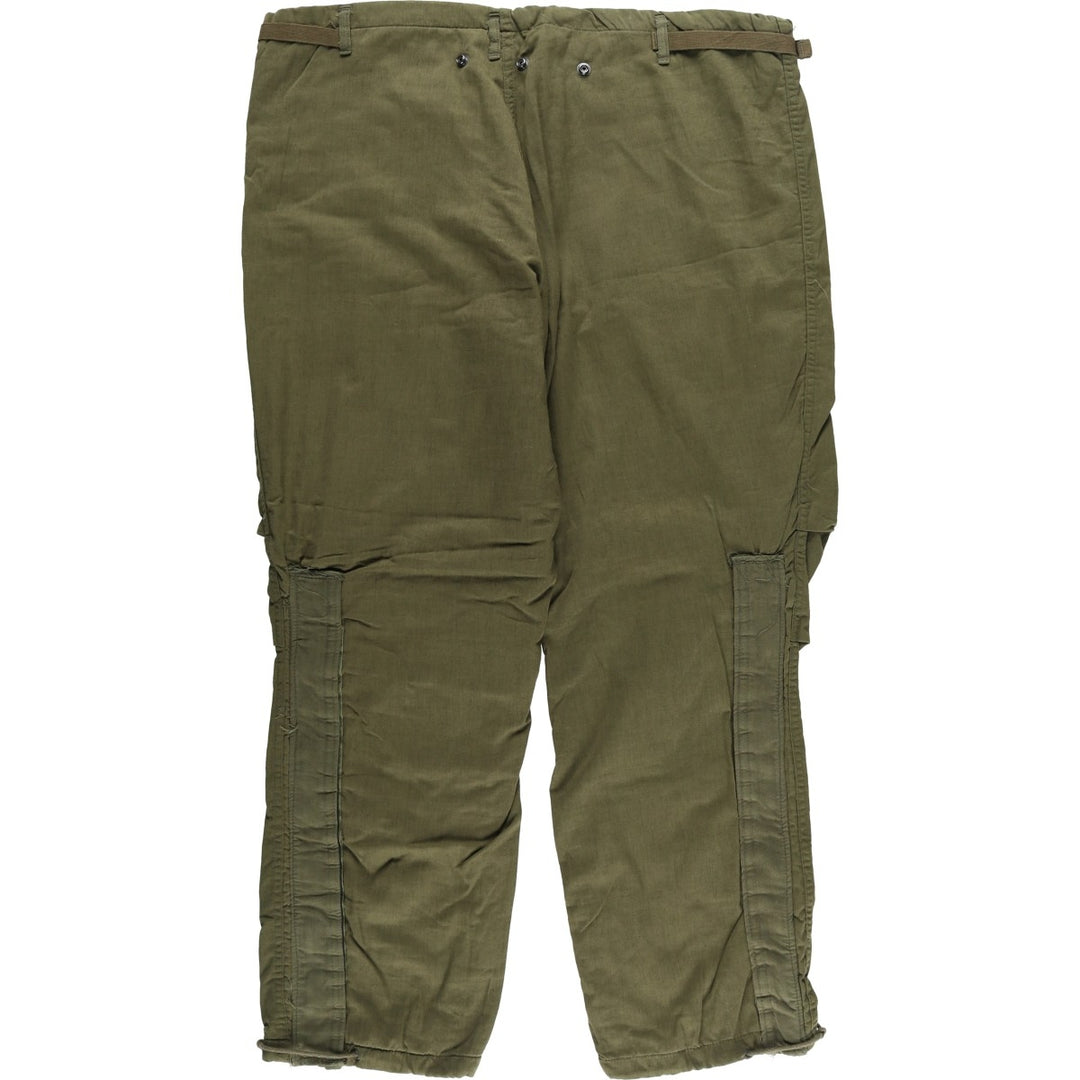 Oversized, authentic 1970'S US military chemical protective suit, military overpants, made in the USA, men's size W42, vintage. unclear Khaki type sage green Vintage Second Hand