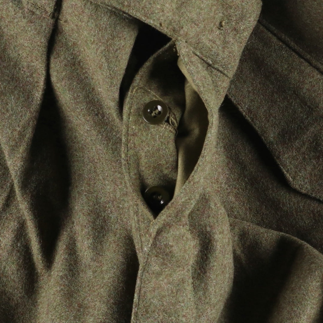 German Army 1960'S Double Knee Military Wool Cargo Pants, Size 186 unclear Khaki type sage green Vintage Second Hand