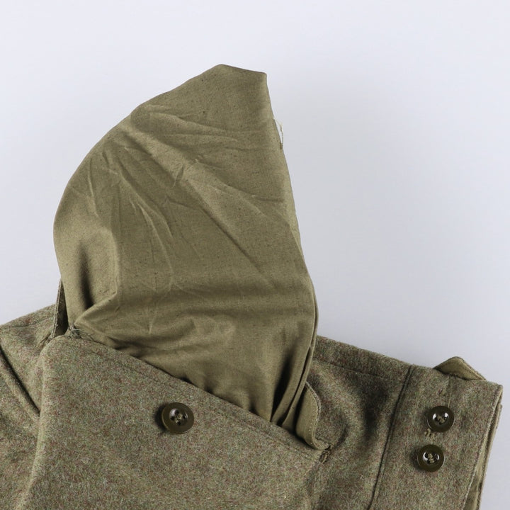 German Army 1960'S Double Knee Military Wool Cargo Pants, Size 186 unclear Khaki type sage green Vintage Second Hand