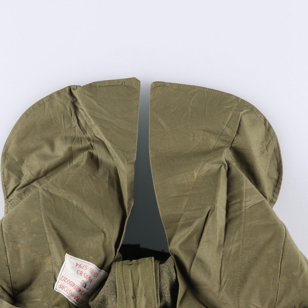 German Army 1960'S Double Knee Military Wool Cargo Pants, Size 186 unclear Khaki type sage green Vintage Second Hand