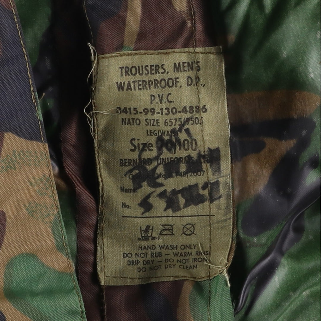 Oversized British Army 2000'S Camouflage Pattern DPM Camo Military Combat Pants, Size 80 unclear Khaki type sage green Vintage Second Hand