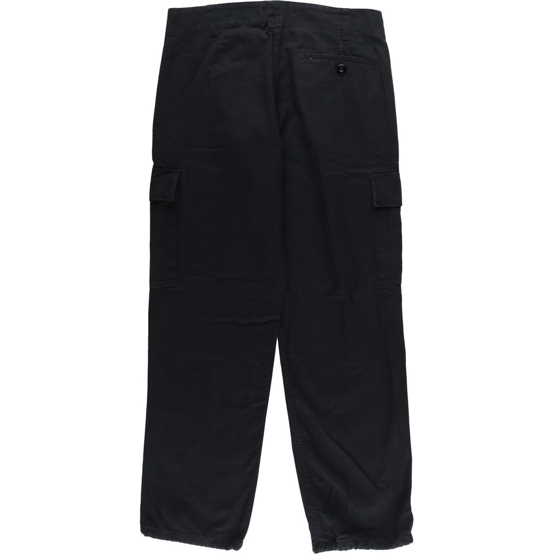 German Military Cargo Pants 170-180 cotton black type Vintage Second Hand