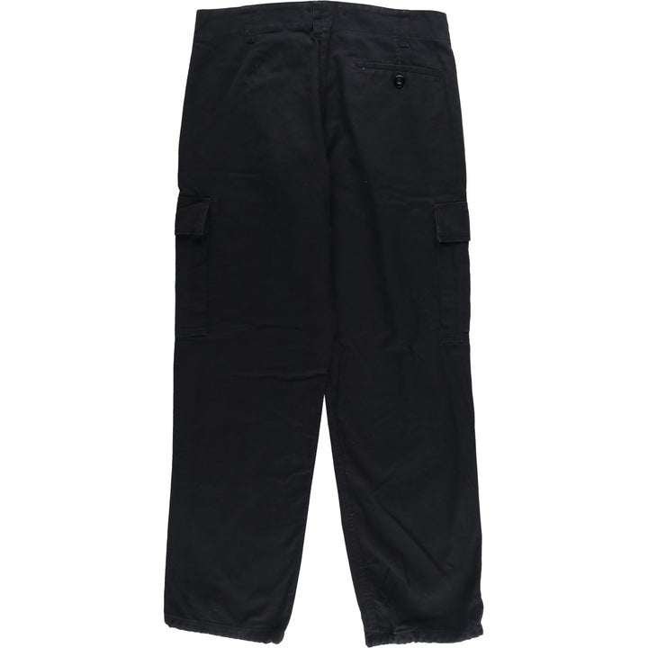 German Military Cargo Pants 170-180 cotton black type Vintage Second Hand
