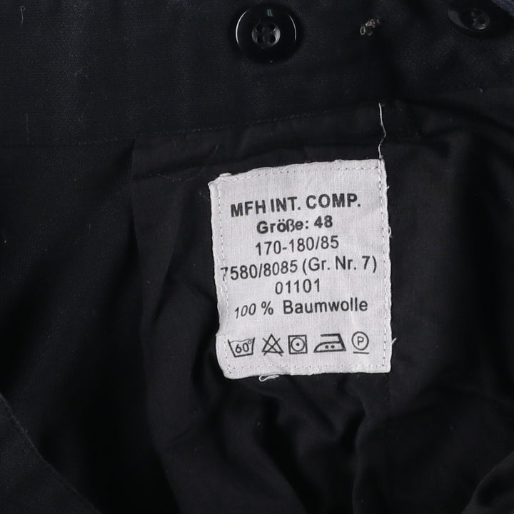 German Military Cargo Pants 170-180 cotton black type Vintage Second Hand