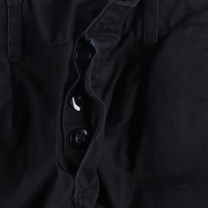 German Military Cargo Pants 170-180 cotton black type Vintage Second Hand