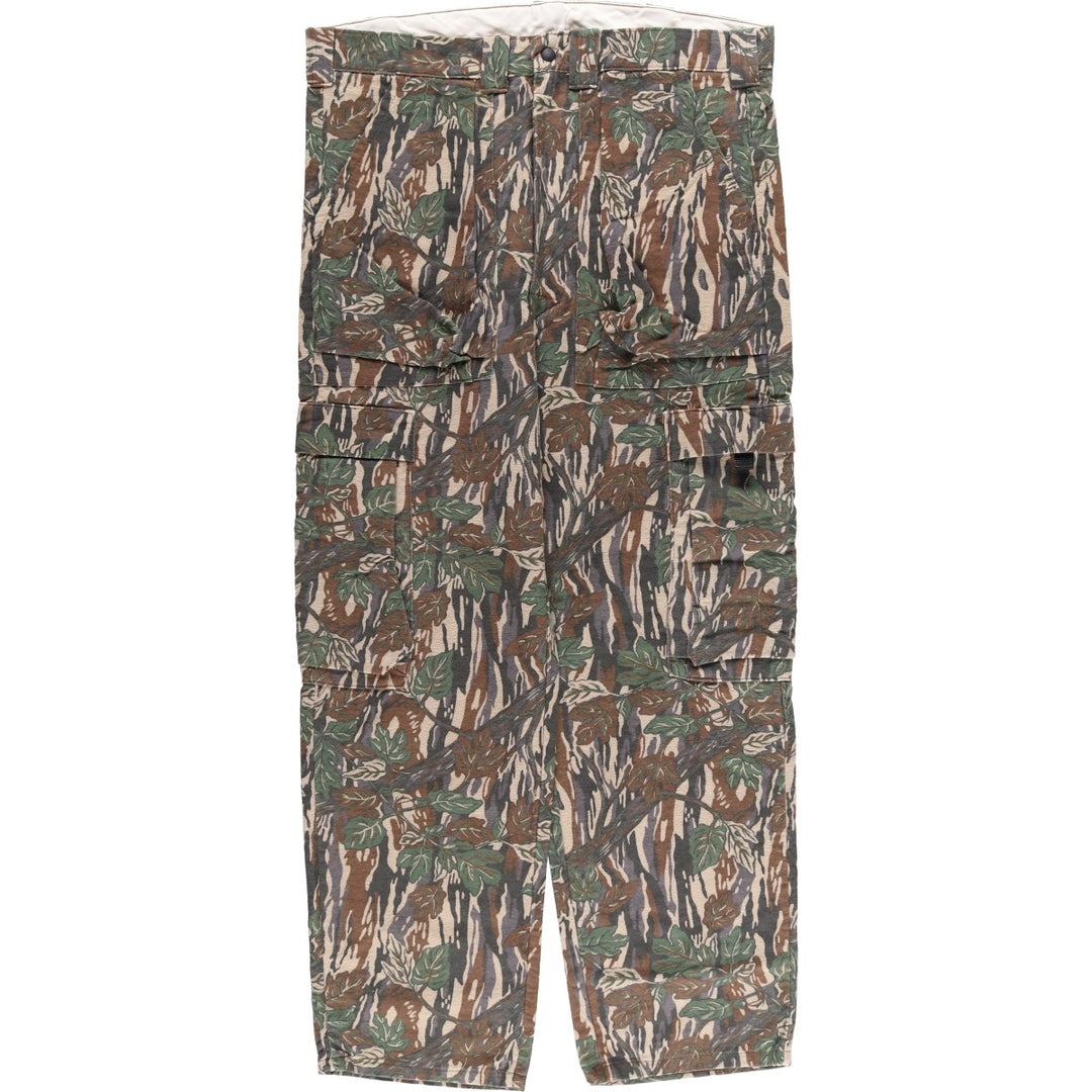 Camouflage Real Tree Camo Cargo Pants, Men's Size W39 unclear Khaki type sage green Vintage Second Hand