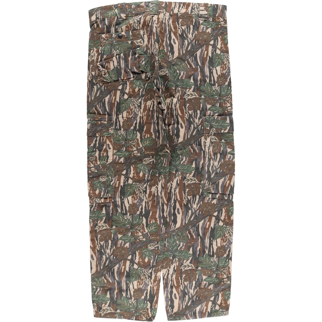 Camouflage Real Tree Camo Cargo Pants, Men's Size W39 unclear Khaki type sage green Vintage Second Hand