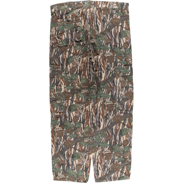 Camouflage Real Tree Camo Cargo Pants, Men's Size W39 unclear Khaki type sage green Vintage Second Hand