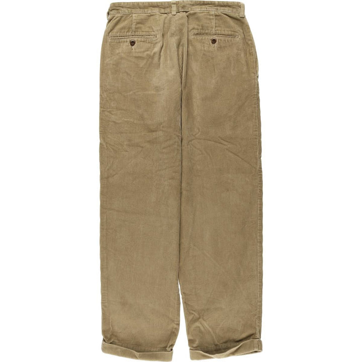 Brooks Brothers ESTABLISHED 1818 Two-pleat Corduroy Pants, Men's, Size W32 cotton Beige type Vintage Second Hand