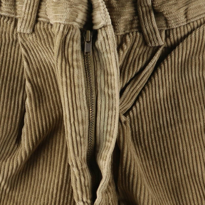 Brooks Brothers ESTABLISHED 1818 Two-pleat Corduroy Pants, Men's, Size W32 cotton Beige type Vintage Second Hand