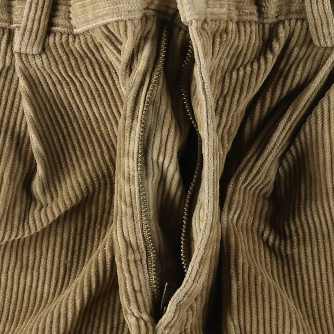Brooks Brothers ESTABLISHED 1818 Two-pleat Corduroy Pants, Men's, Size W32 cotton Beige type Vintage Second Hand
