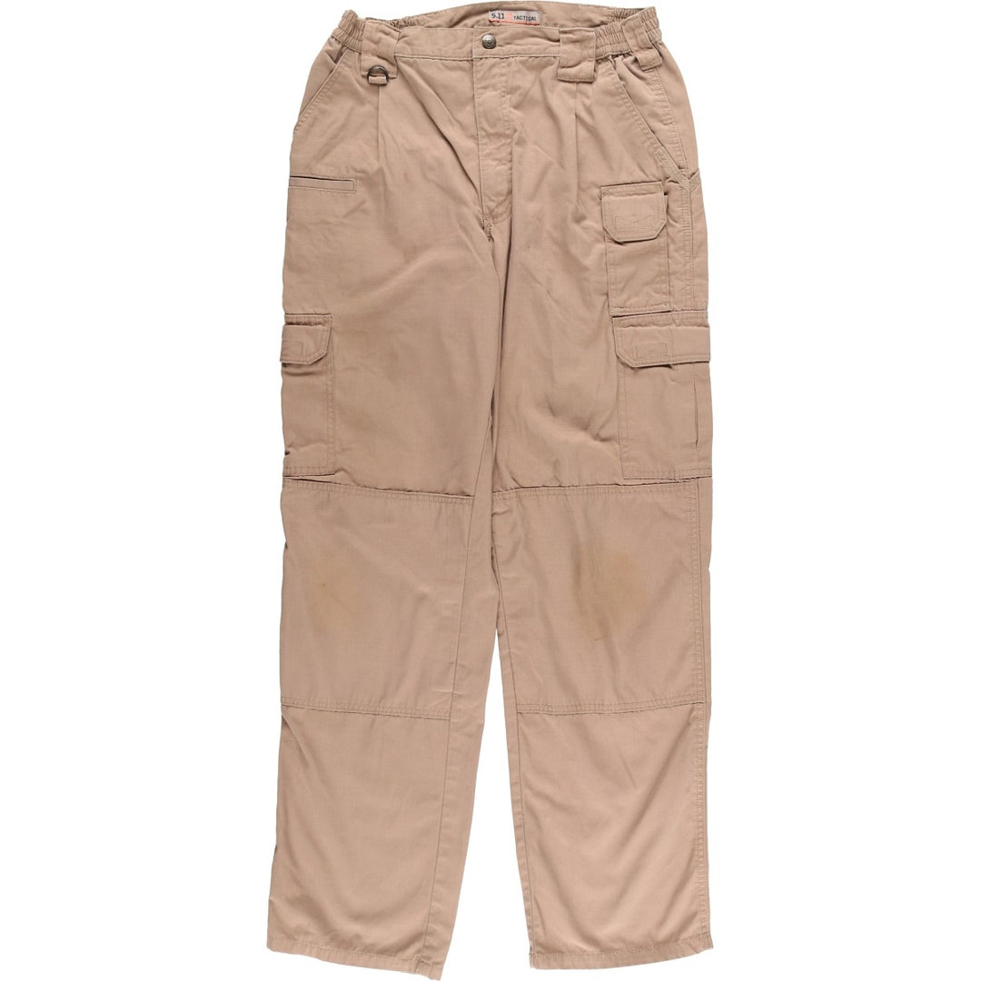 5.11 Tactical Series Double Knee Ripstop Military Cargo Pants, Men's, Size W35 (civilian product) unclear beige type brown Vintage Second Hand