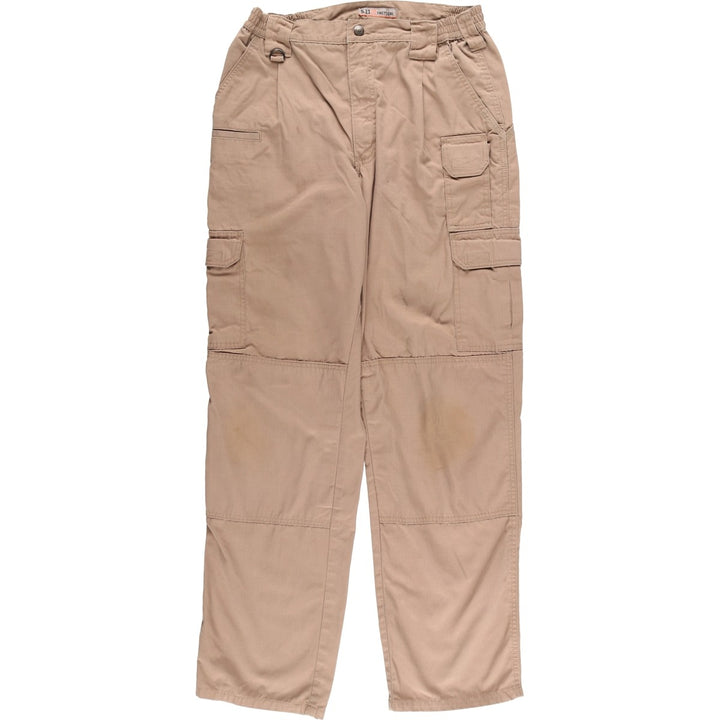 5.11 Tactical Series Double Knee Ripstop Military Cargo Pants, Men's, Size W35 (civilian product) unclear beige type brown Vintage Second Hand