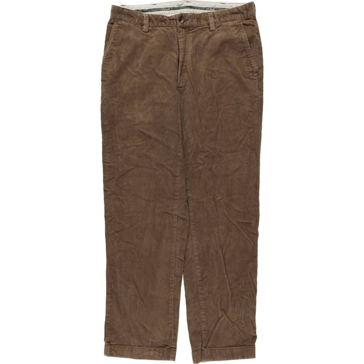 LLBean Classic Fit Corduroy Pants, Men's, Size W33 cotton brown type Vintage Second Hand