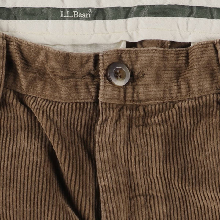 LLBean Classic Fit Corduroy Pants, Men's, Size W33 cotton brown type Vintage Second Hand