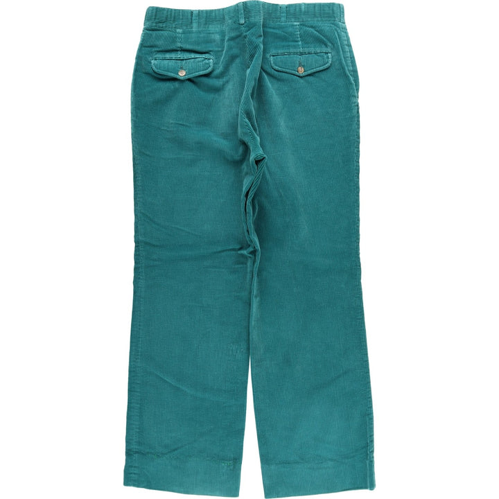 Vintage 80s-90'S LANDS'END corduroy pants, made in the USA, men's size W34. unclear Emerald green Vintage Second Hand