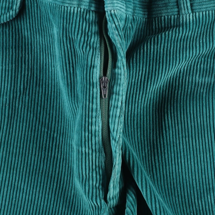 Vintage 80s-90'S LANDS'END corduroy pants, made in the USA, men's size W34. unclear Emerald green Vintage Second Hand