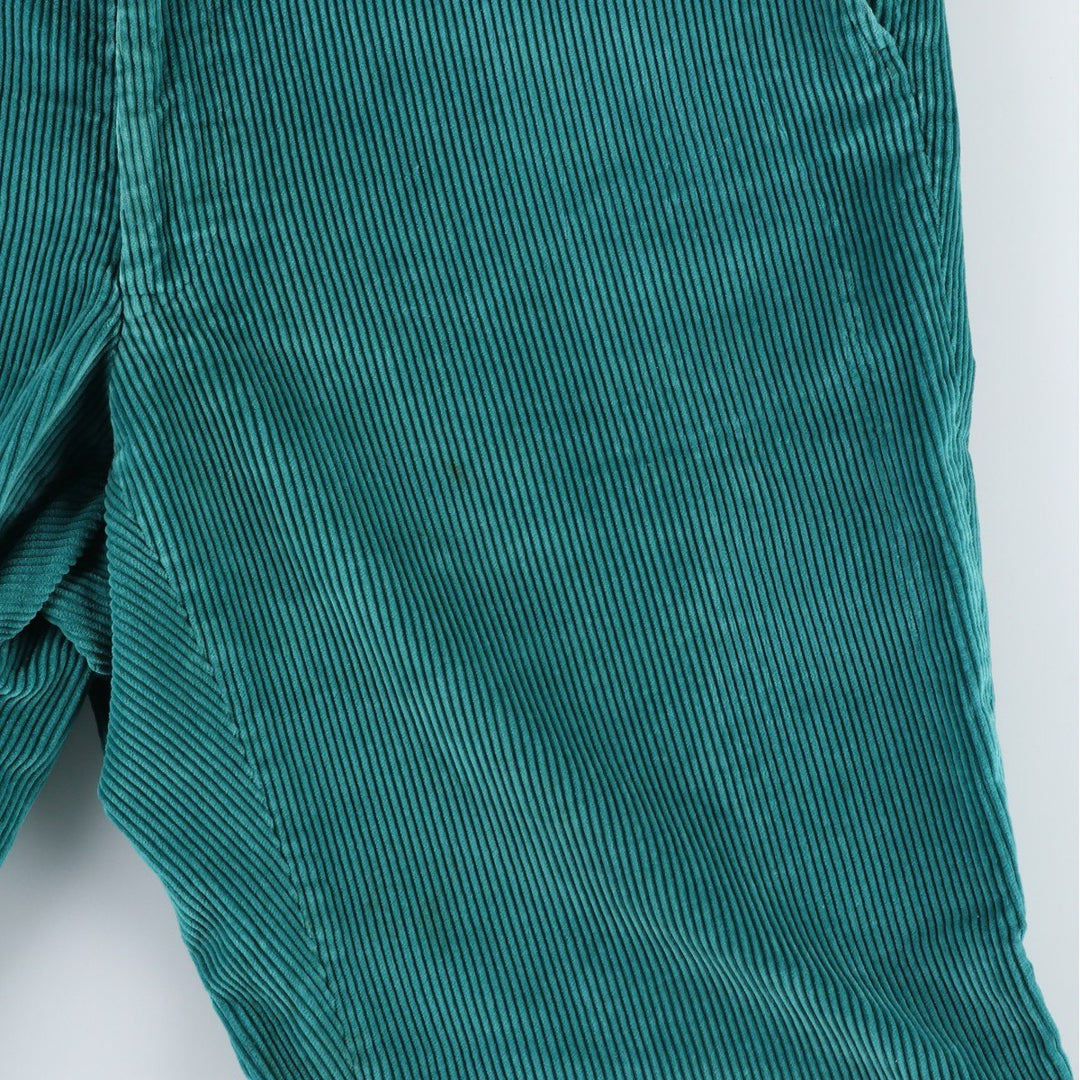 Vintage 80s-90'S LANDS'END corduroy pants, made in the USA, men's size W34. unclear Emerald green Vintage Second Hand