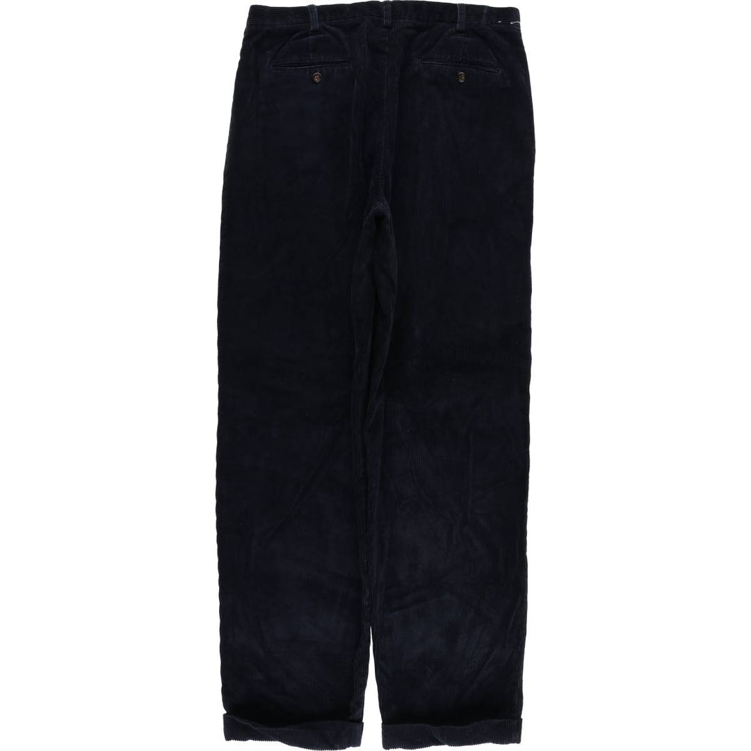 90'S GAP EASY FIT Old Gap Two-pleat Corduroy Pants Men's Size 36 (Vintage) cotton navy blue type Vintage Second Hand