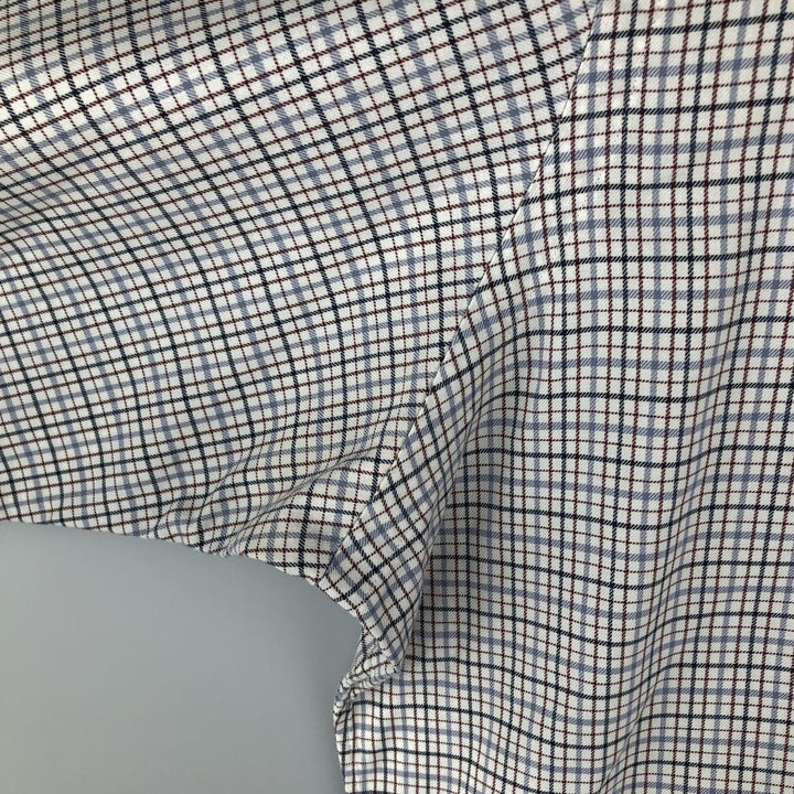 Ralph Lauren CUSTOM FIT long sleeve button down check shirt men's XL size cotton navy blue type Vintage Second Hand