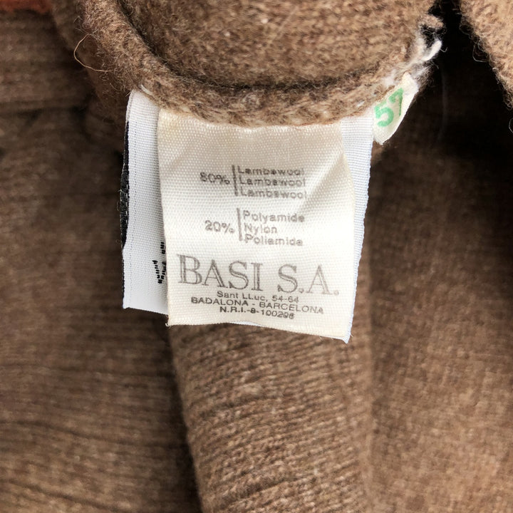 Lacoste Driver's Knit Sweater, Size 5, Men's L Lamb wool brown type Vintage Second Hand