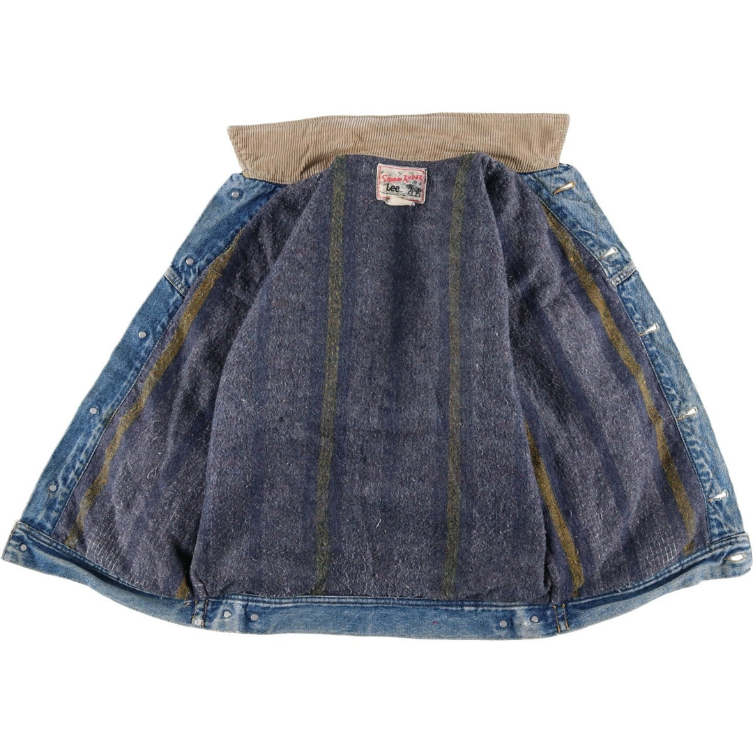 Vintage Lee STORM RIDER denim jacket from the 1980'S and 1990s, size M, men's. unclear blue type Vintage Second Hand