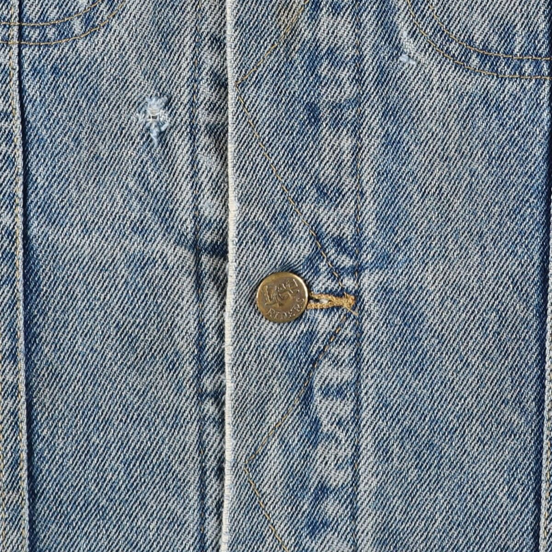 Vintage Lee STORM RIDER denim jacket from the 1980'S and 1990s, size M, men's. unclear blue type Vintage Second Hand
