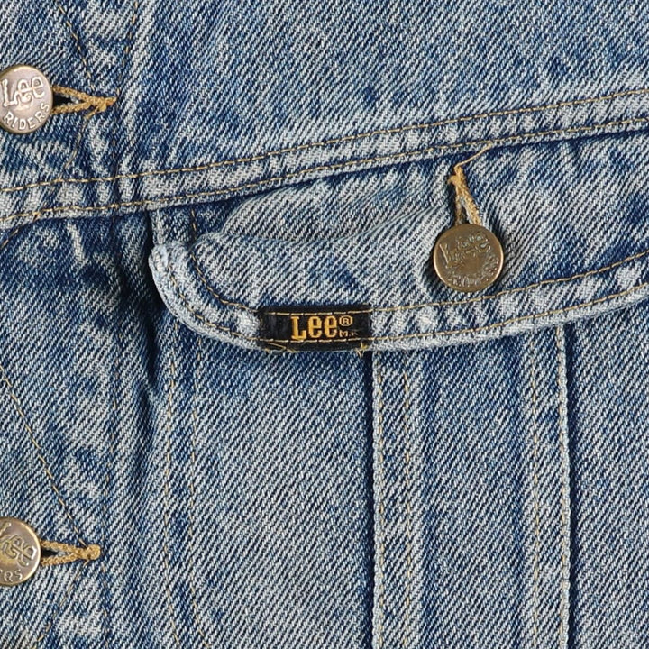 Vintage Lee STORM RIDER denim jacket from the 1980'S and 1990s, size M, men's. unclear blue type Vintage Second Hand
