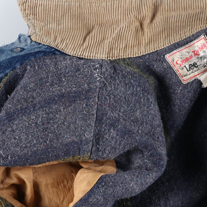 Vintage Lee STORM RIDER denim jacket from the 1980'S and 1990s, size M, men's. unclear blue type Vintage Second Hand