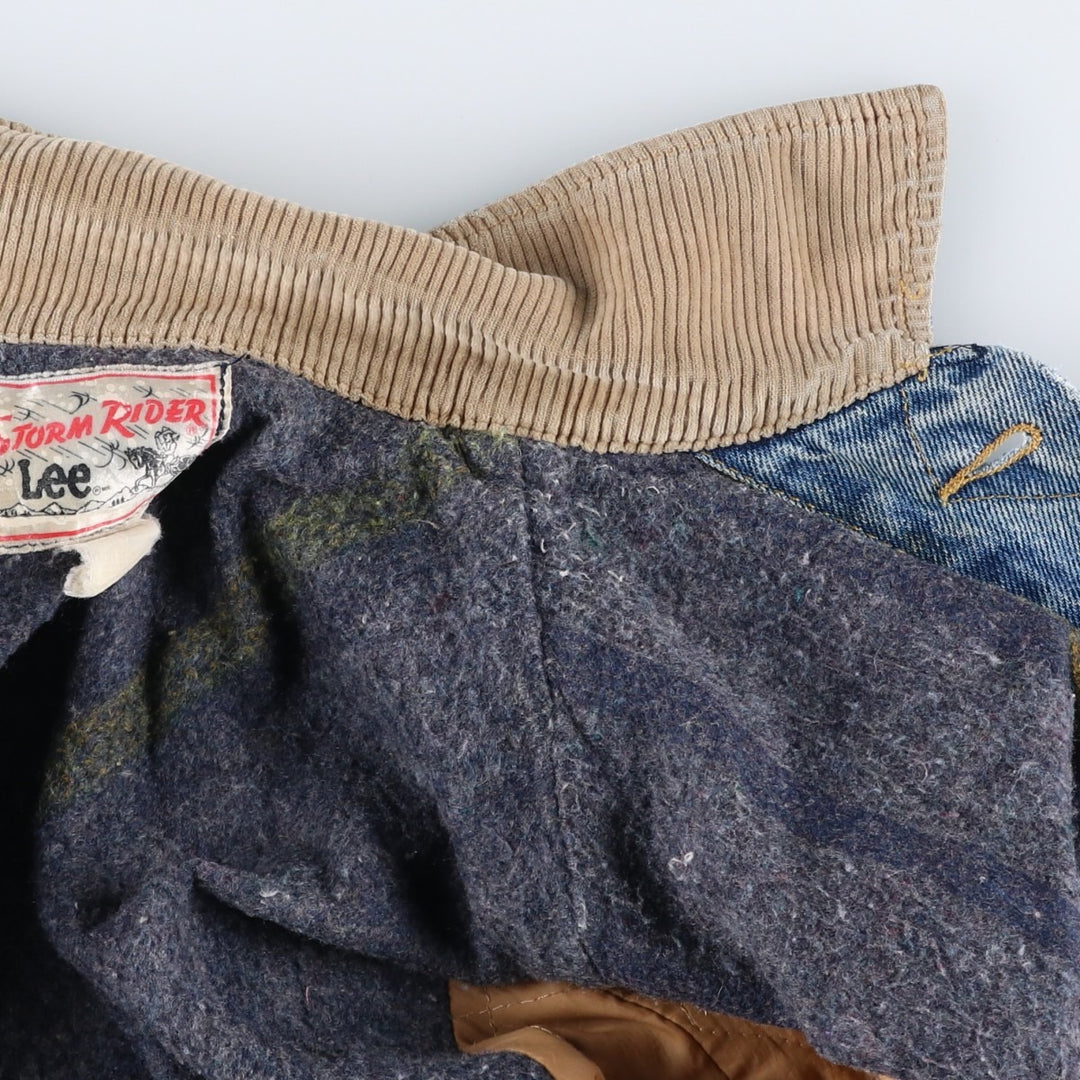 Vintage Lee STORM RIDER denim jacket from the 1980'S and 1990s, size M, men's. unclear blue type Vintage Second Hand