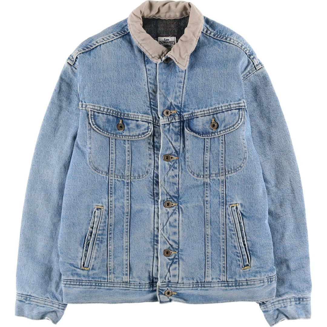Vintage 90'S Lee DUNGAREES denim jacket, size L, men's unclear blue type Vintage Second Hand