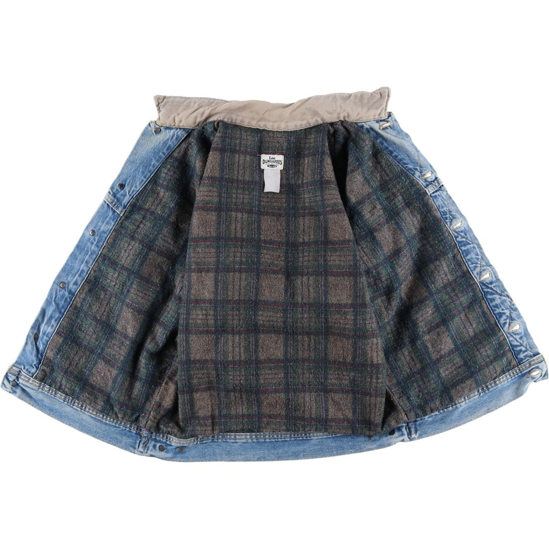 Vintage 90'S Lee DUNGAREES denim jacket, size L, men's unclear blue type Vintage Second Hand