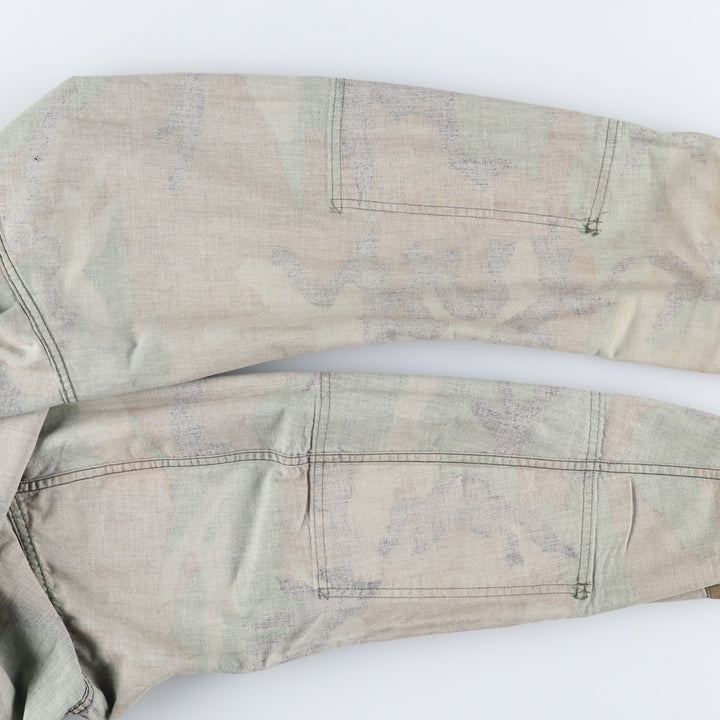 80'S US Military Genuine Camouflage Pattern Woodland Camo BDU Military Jacket Made in USA MEDIUM-REGULAR Men's M Vintage cotton Khaki type Vintage Second Hand