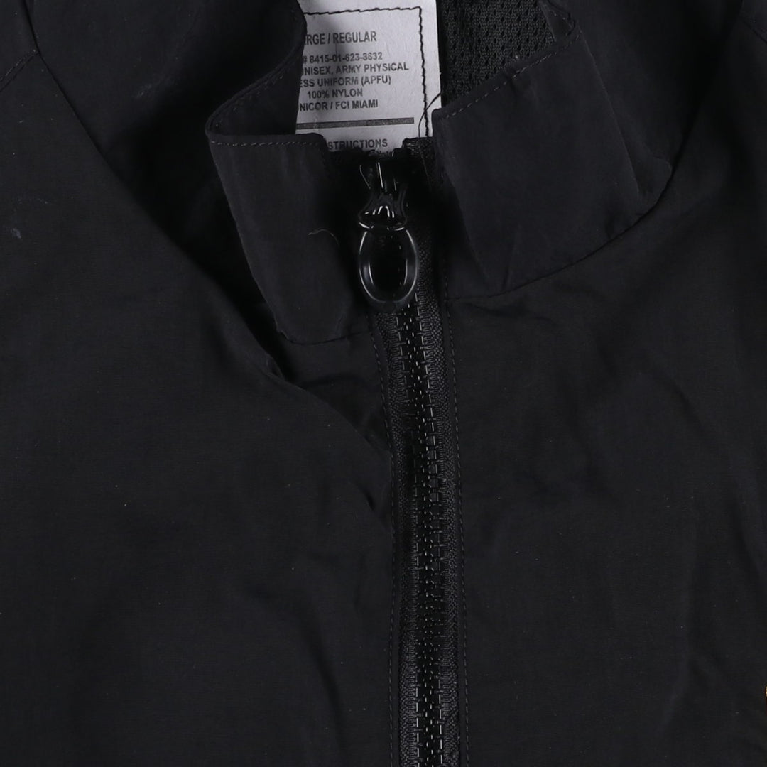 US Army Unicor APFU Training Jacket, Nylon, Large Nylon black type Vintage Second Hand