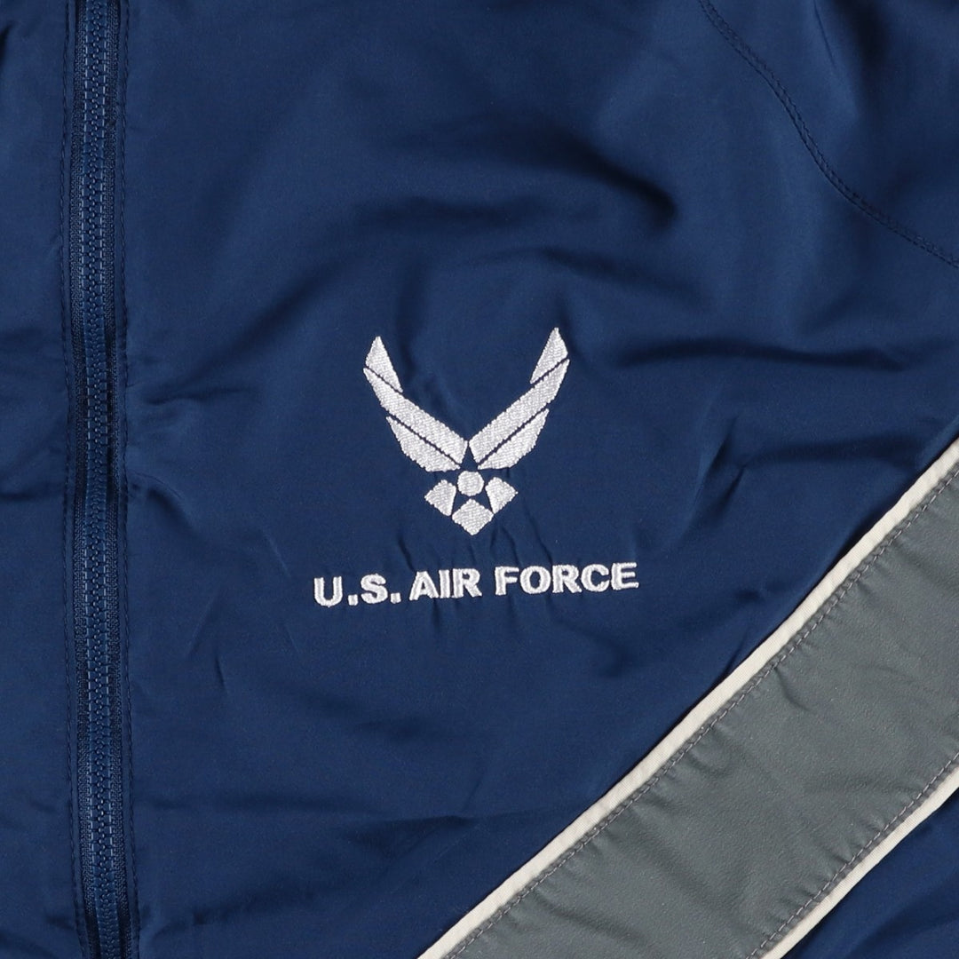 Authentic US Military USAIR Force PTU Training Jacket, Windbreaker, Made in USA, Medium polyester navy blue type Vintage Second Hand