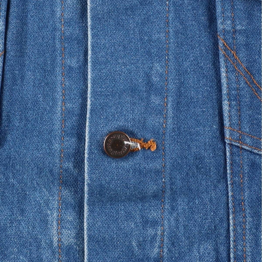 Vintage 80s-90'S Wrangler denim jacket, men's size XL unclear blue type Vintage Second Hand