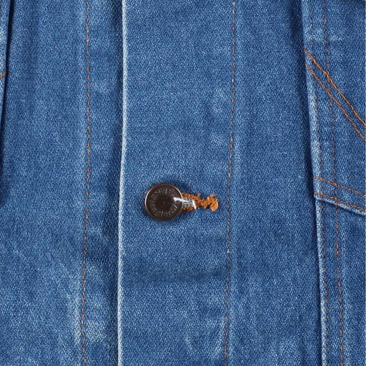 Vintage 80s-90'S Wrangler denim jacket, men's size XL unclear blue type Vintage Second Hand