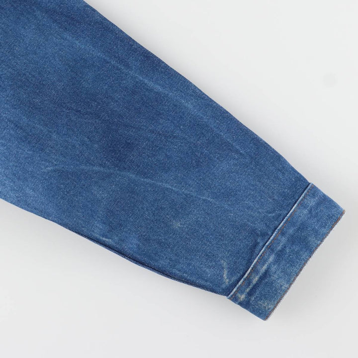 Vintage 80s-90'S Wrangler denim jacket, men's size XL unclear blue type Vintage Second Hand