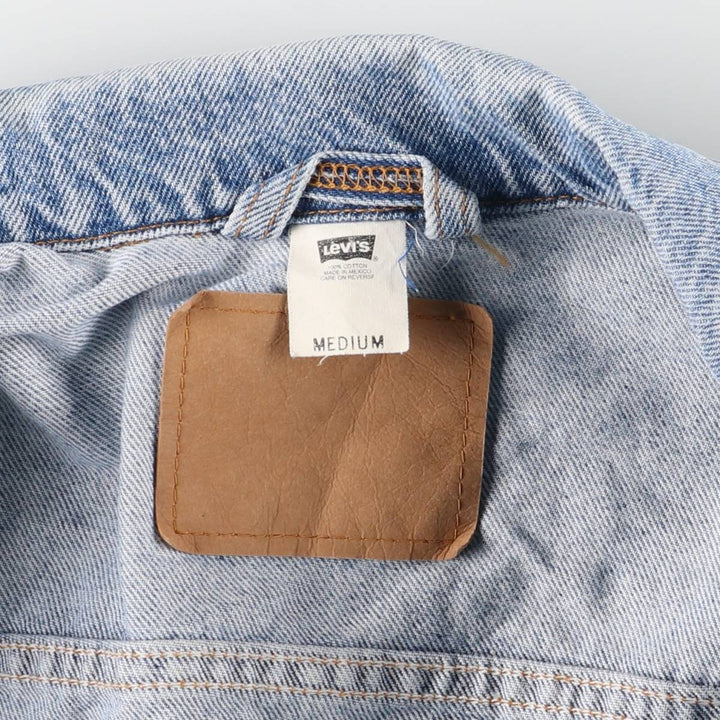 90'S Levi's 70507-0389 Denim Jacket, Men's Size Medium, Vintage cotton blue type Vintage Second Hand