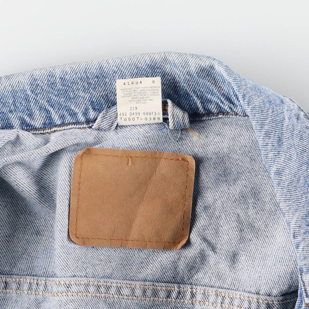 90'S Levi's 70507-0389 Denim Jacket, Men's Size Medium, Vintage cotton blue type Vintage Second Hand