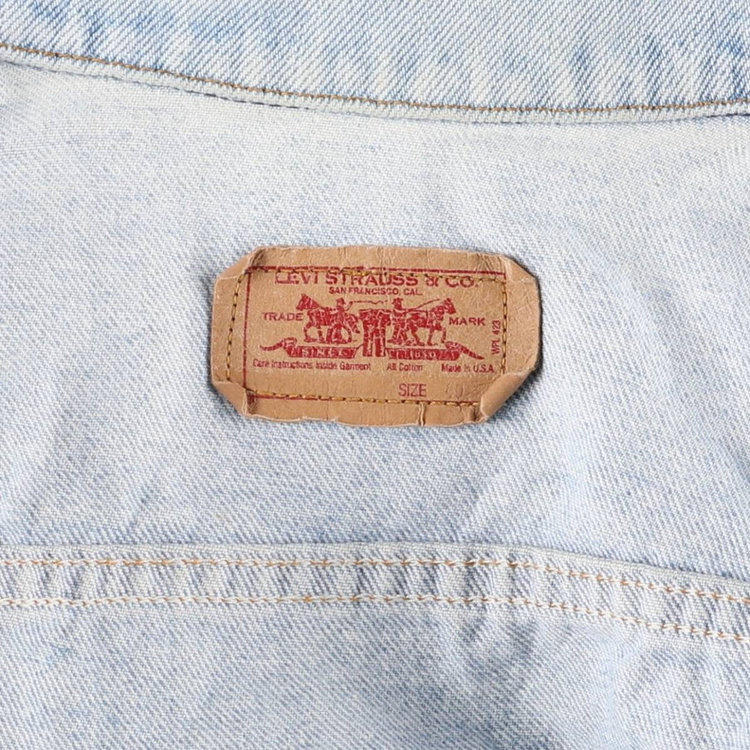 Vintage 1990'S Levi's 70506-0214 denim jacket, made in the USA, size S, men's size small cotton blue type Vintage Second Hand