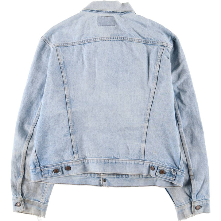 Vintage 80s-90'S Levi's denim jacket with care tag, made in the USA, size XL, men's cotton blue type Vintage Second Hand