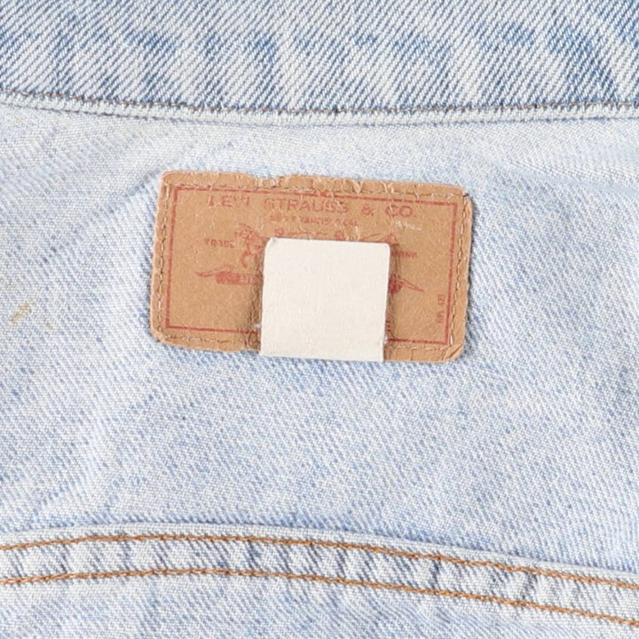 Vintage 80s-90'S Levi's denim jacket with care tag, made in the USA, size XL, men's cotton blue type Vintage Second Hand